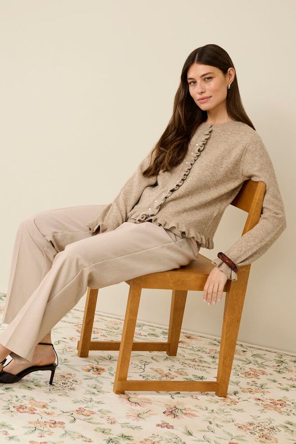 Housut Collina beige-Housut/Farkut-Culture-Lahja ja sisustus Pussukka Katariina Home Oy