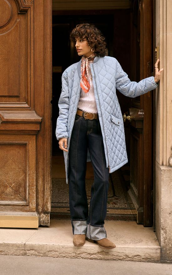 Tikkitakki Arwen vaaleansininen Kaffe-Takit/Jakut-Kaffe-Lahja ja sisustus Pussukka Katariina Home Oy