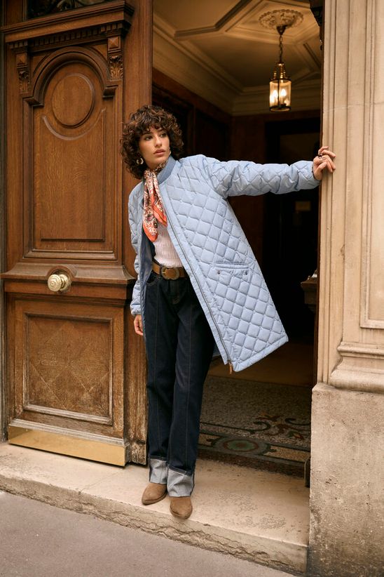 Tikkitakki Arwen vaaleansininen Kaffe-Takit/Jakut-Kaffe-Lahja ja sisustus Pussukka Katariina Home Oy