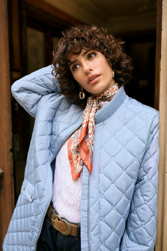 Tikkitakki Arwen vaaleansininen Kaffe-Takit/Jakut-Kaffe-Lahja ja sisustus Pussukka Katariina Home Oy