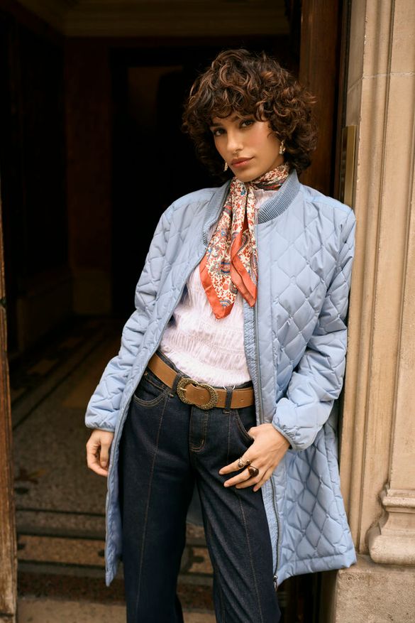 Tikkitakki Arwen vaaleansininen Kaffe-Takit/Jakut-Kaffe-Lahja ja sisustus Pussukka Katariina Home Oy