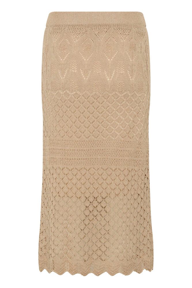 Neulehame Sevija ruskea Cream-Mekot/Hameet-Cream Clothing-Lahja ja sisustus Pussukka Katariina Home Oy