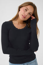 Pusero Omi musta-Puserot-Kaffe-Lahja ja sisustus Pussukka Katariina Home Oy