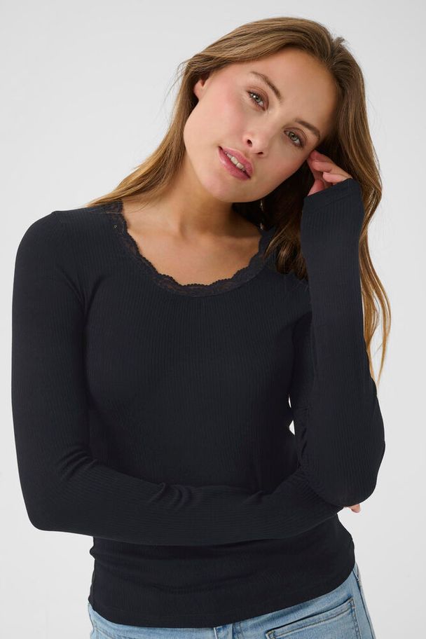 Pusero Omi musta-Puserot-Kaffe-Lahja ja sisustus Pussukka Katariina Home Oy