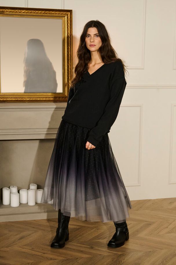 Tyllihame Gilttery musta-Mekot/Hameet-Cream Clothing-Lahja ja sisustus Pussukka Katariina Home Oy