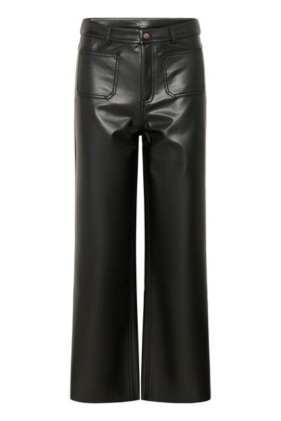 Tekonahkahousut Mikka musta-Housut/Farkut-Kaffe-Lahja ja sisustus Pussukka Katariina Home Oy