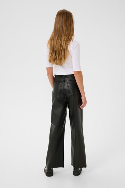 Tekonahkahousut Mikka musta-Housut/Farkut-Kaffe-Lahja ja sisustus Pussukka Katariina Home Oy