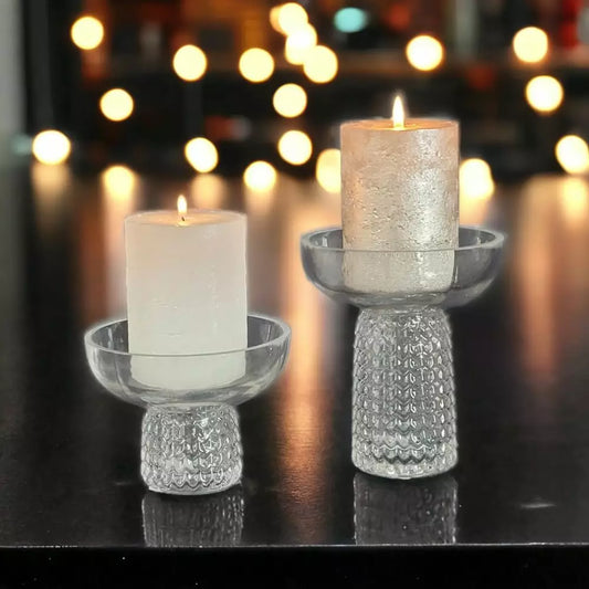 Pöytäkynttilä metallihohto shampanja-Kynttilät-Puttipaja-Lahja ja sisustus Pussukka Katariina Home Oy