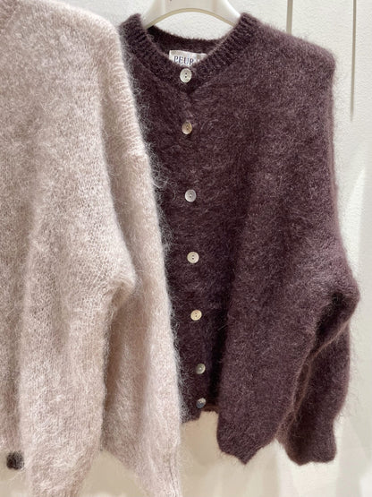 Mohairneuletakki lyhyt eri värejä-Neuleet/Neuletakit-Peura Collection-Lahja ja sisustus Pussukka Katariina Home Oy