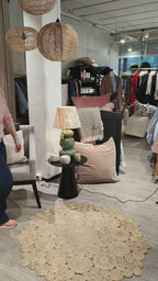 Lace scarf off-white