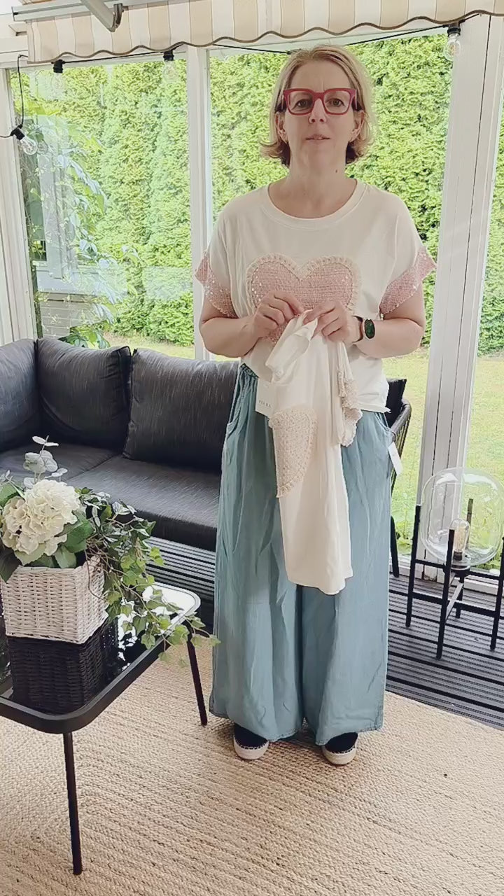 T-Shirt Glitter Heart different colors