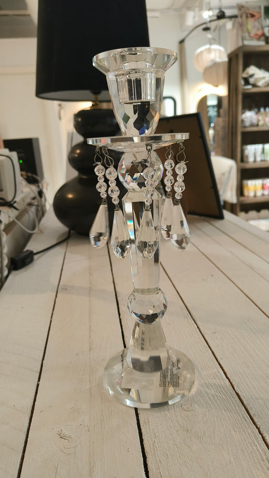 Kynttilänjalka kristalli-Kynttilänjalat ja lyhdyt-Amanda B-Lahja ja sisustus Pussukka Katariina Home Oy