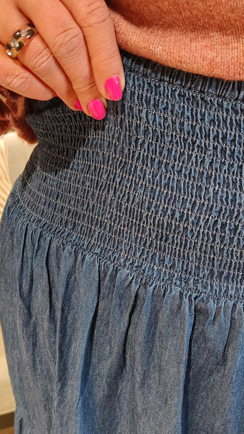 Hame Smock denim sininen-Mekot/Hameet-Marc Lauge-Lahja ja sisustus Pussukka Katariina Home Oy