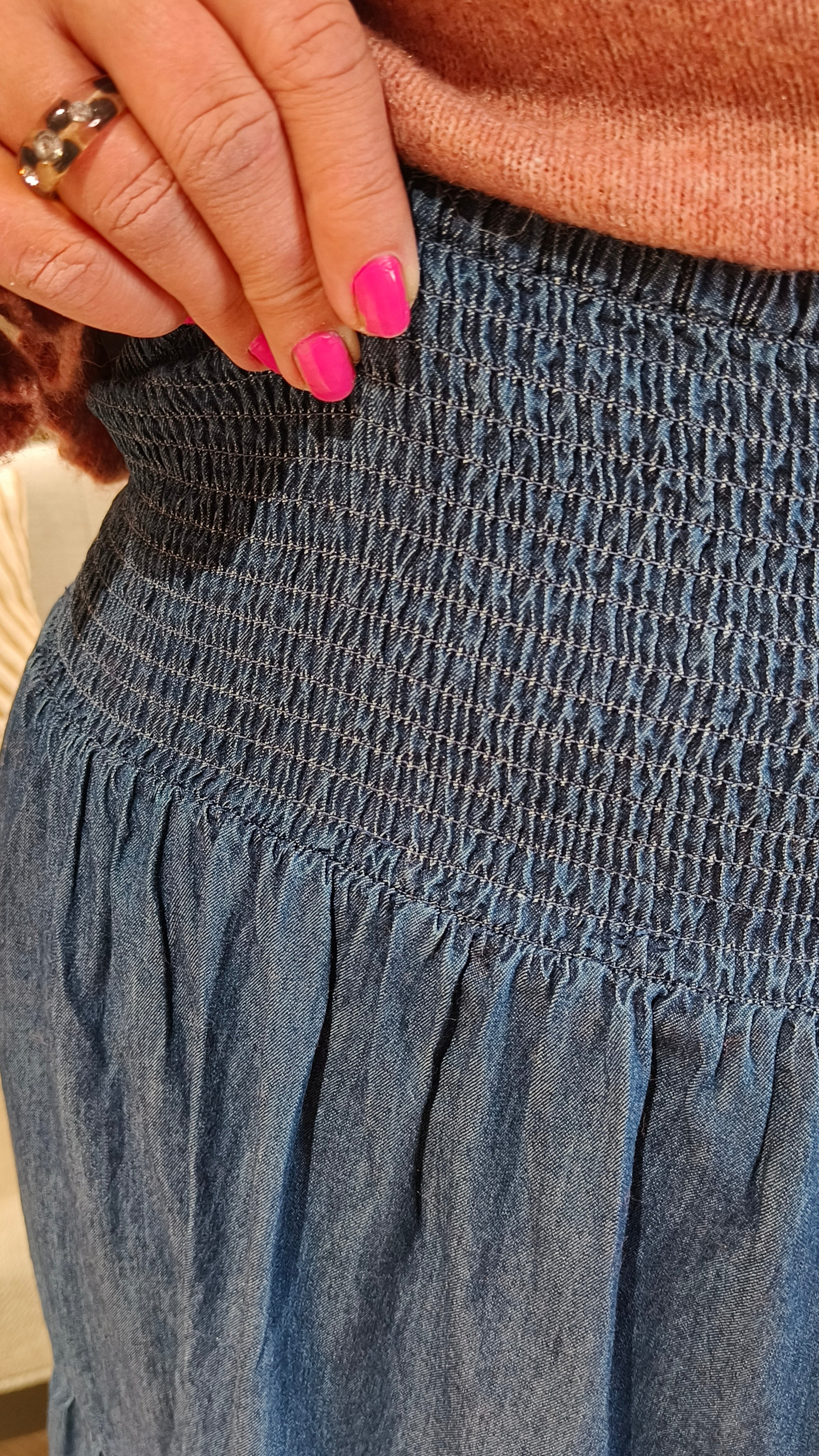 Hame Smock denim sininen-Mekot/Hameet-Marc Lauge-Lahja ja sisustus Pussukka Katariina Home Oy