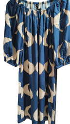 Mekko Wave tummansininen/beige Niccolei-Mekot/Hameet-Niccolei-Lahja ja sisustus Pussukka Katariina Home Oy