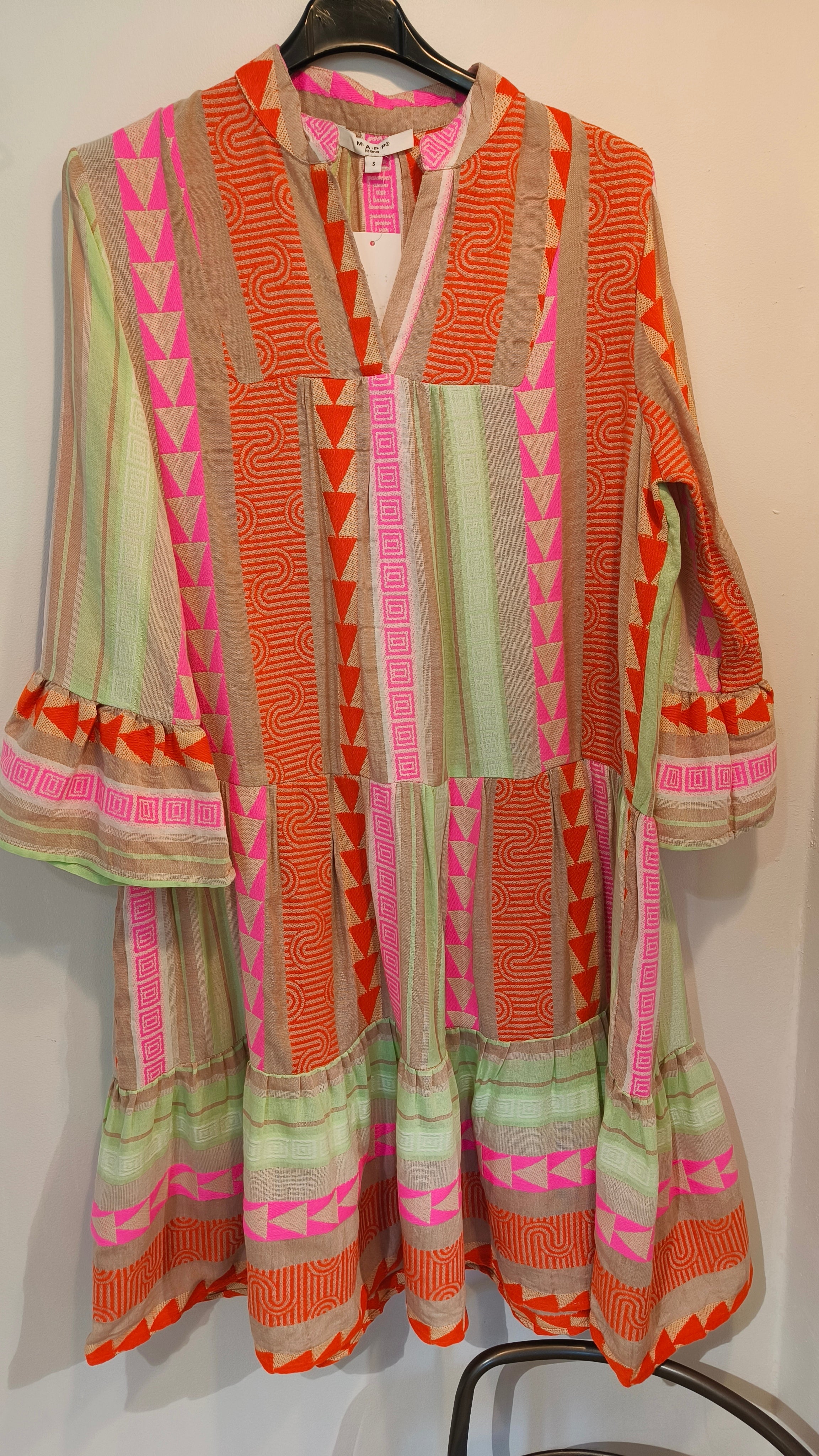 Mekko Partisan värikäs-Mekot/Hameet-Marc Lauge-Lahja ja sisustus Pussukka Katariina Home Oy