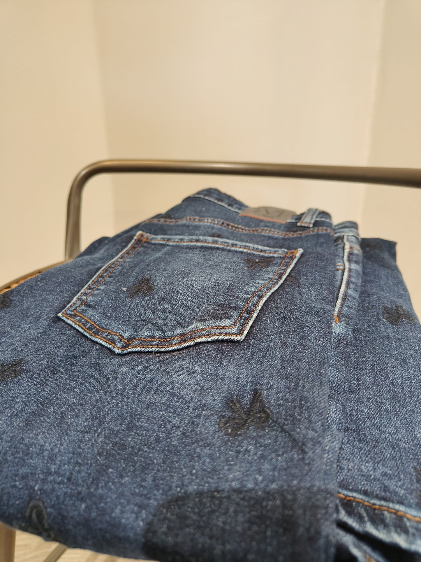 Farkut Bow sininen-Housut/Farkut-Marc Lauge-Lahja ja sisustus Pussukka Katariina Home Oy