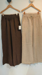 Pellavahousu Mirella eri värejä-Housut/Farkut-Peura Collection-Lahja ja sisustus Pussukka Katariina Home Oy