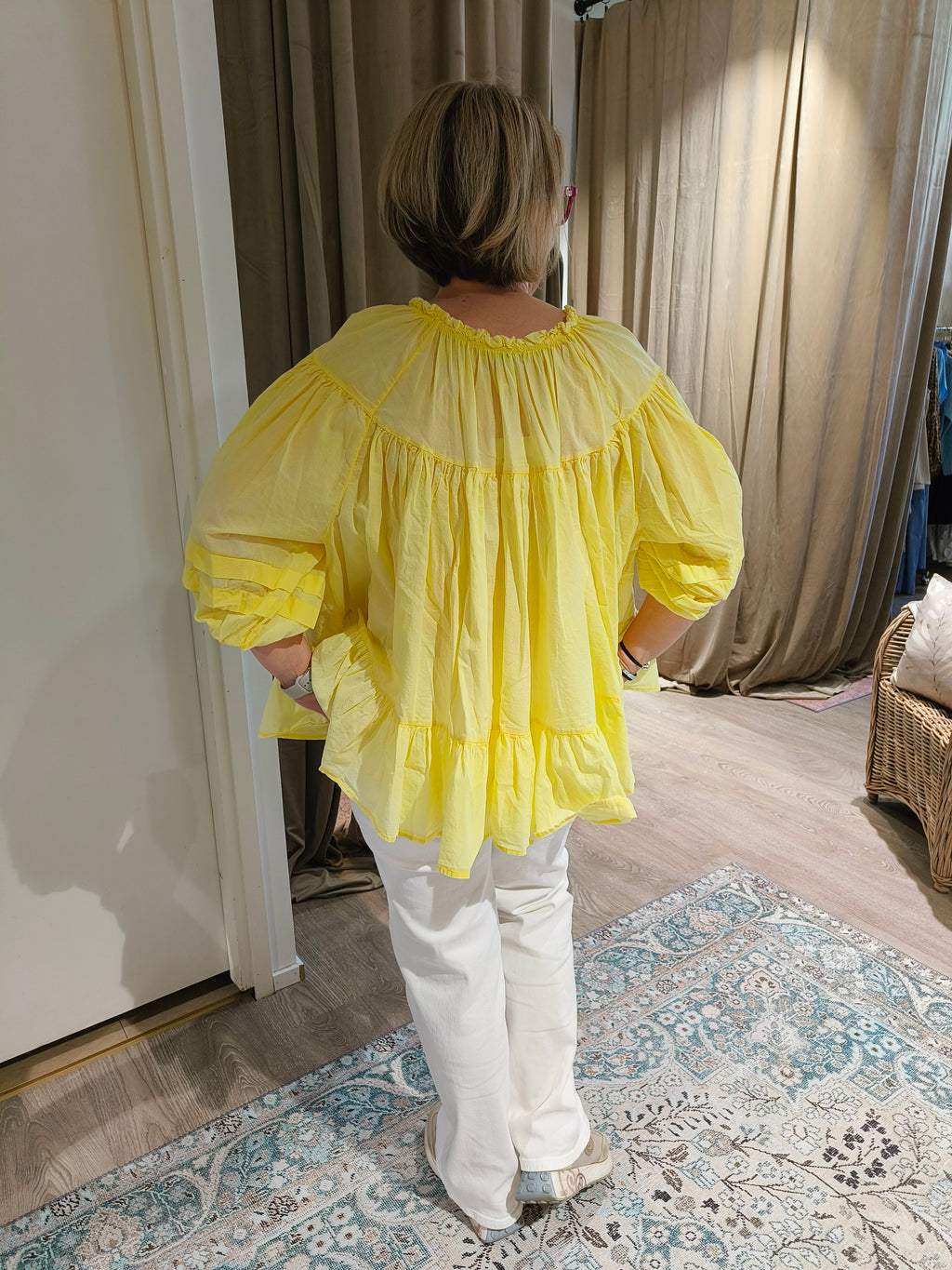 Pusero Kozy keltainen-Puserot-Cabana Living-Lahja ja sisustus Pussukka Katariina Home Oy