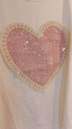 T-Paita Glitter Sydän eri värejä-T-Paidat-Peura Collection-Lahja ja sisustus Pussukka Katariina Home Oy