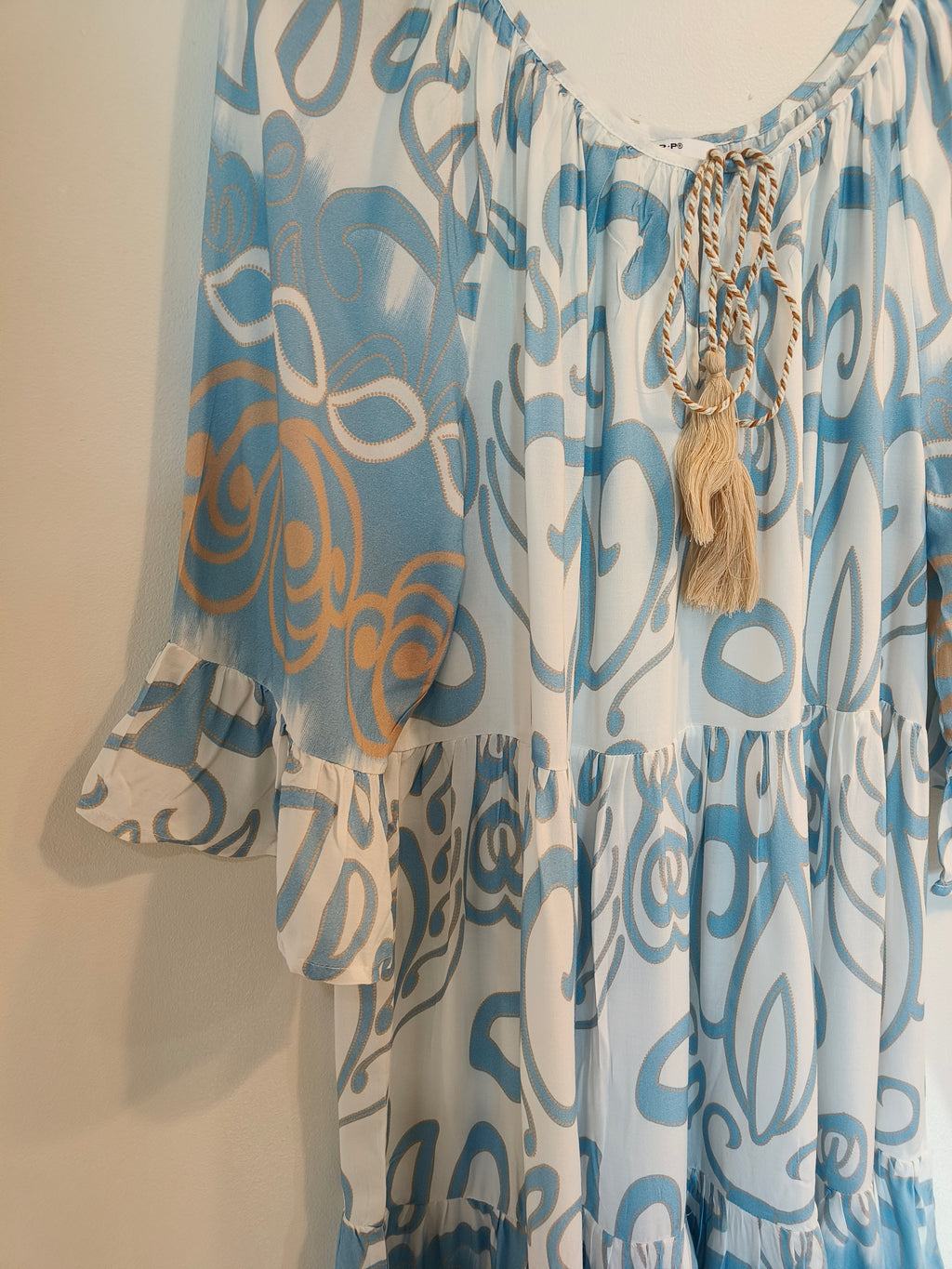 Mekko Ditte sini/valkoinen-Mekot/Hameet-Marc Lauge-Lahja ja sisustus Pussukka Katariina Home Oy