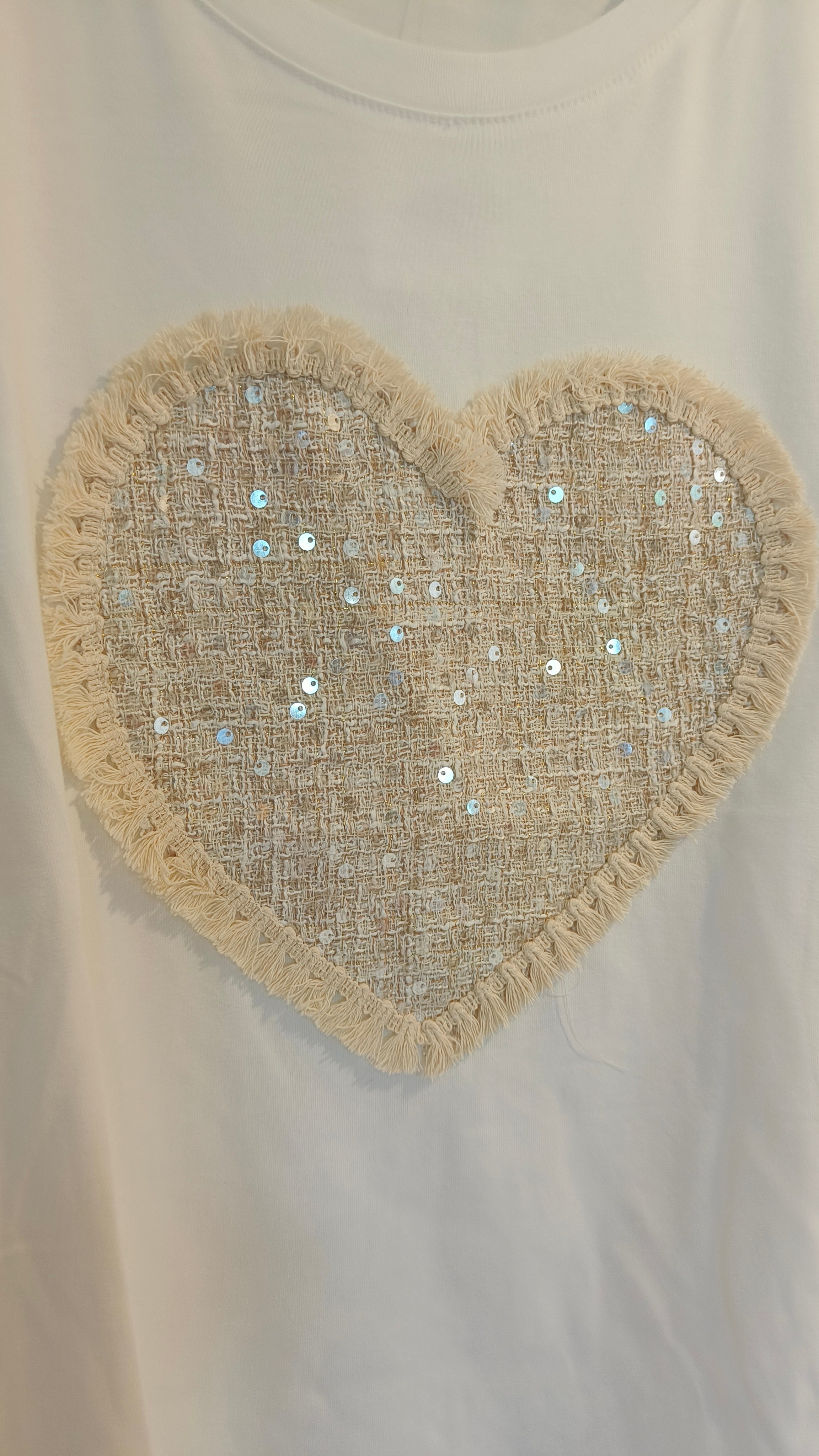 T-Paita Glitter Sydän eri värejä-T-Paidat-Peura Collection-Lahja ja sisustus Pussukka Katariina Home Oy