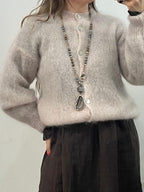 Mohairneuletakki lyhyt eri värejä-Neuleet/Neuletakit-Peura Collection-Lahja ja sisustus Pussukka Katariina Home Oy