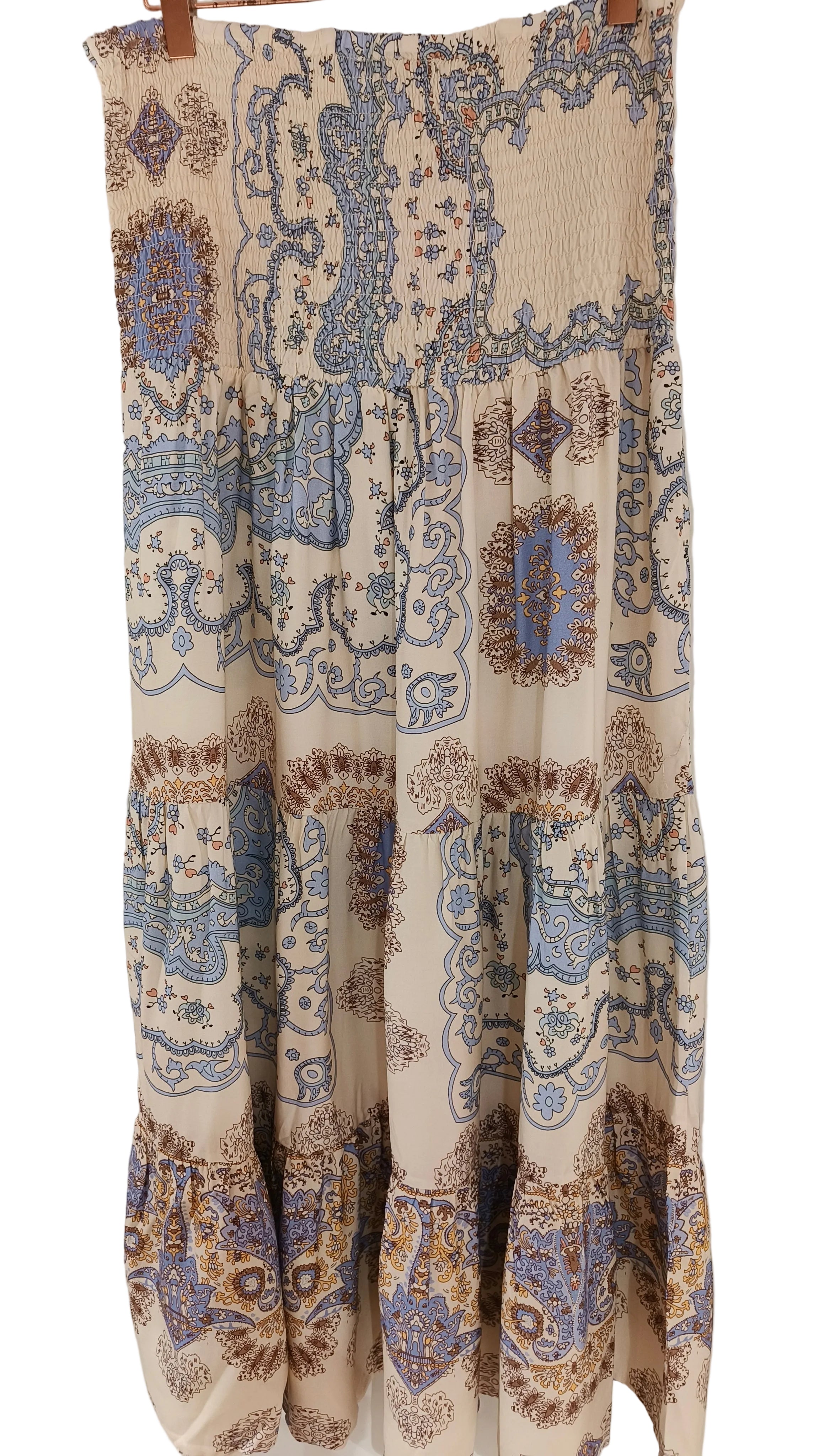 Hame Paisley vaaleansininen-Mekot/Hameet-Marc Lauge-Lahja ja sisustus Pussukka Katariina Home Oy