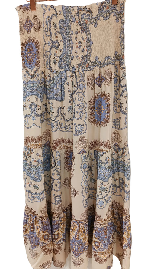 Hame Paisley vaaleansininen-Mekot/Hameet-Marc Lauge-Lahja ja sisustus Pussukka Katariina Home Oy