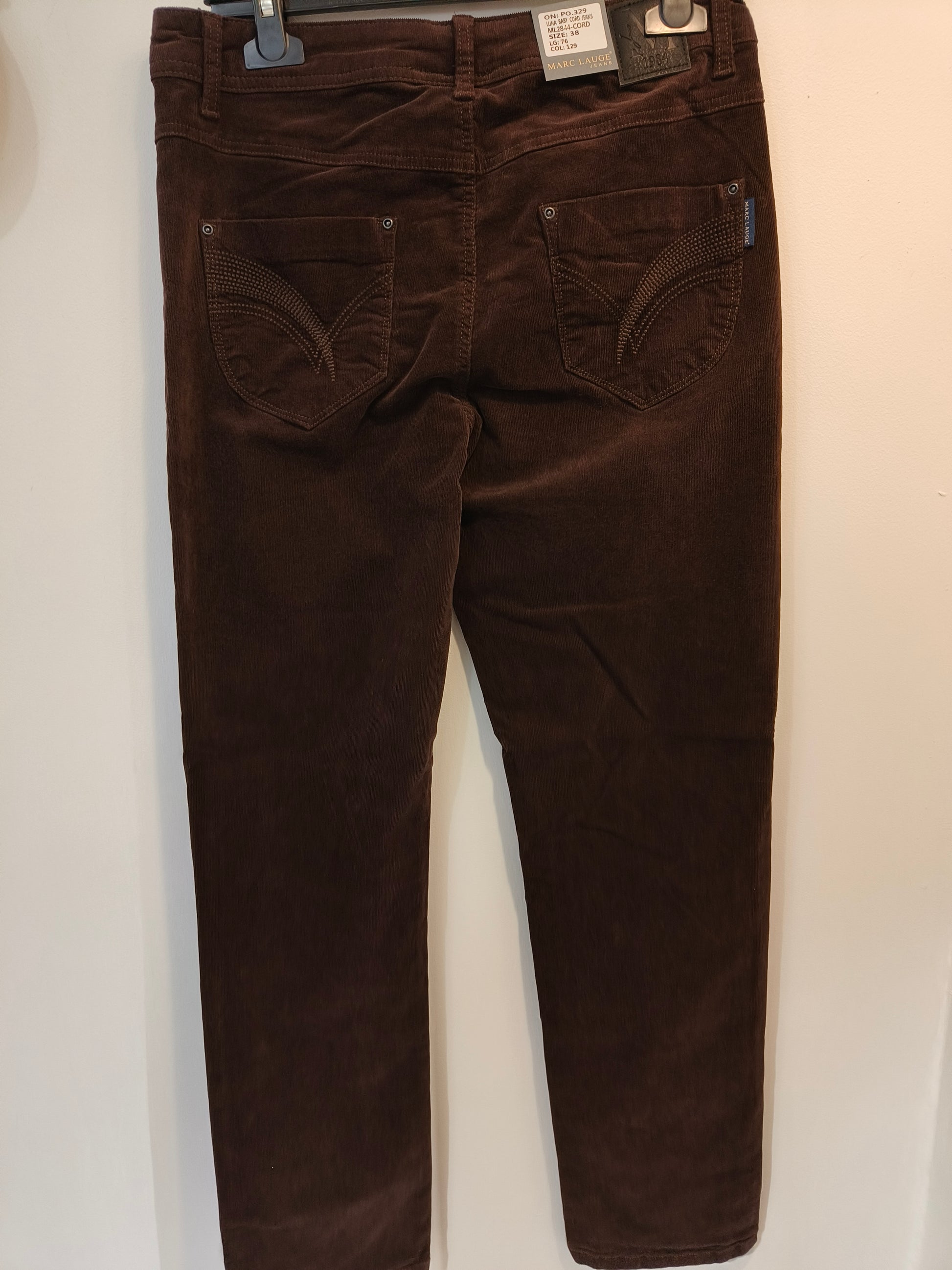 Samettihousut Luna ruskea-Housut/Farkut-Marc Lauge-Lahja ja sisustus Pussukka Katariina Home Oy