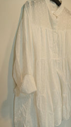 Tunika/Mekko Brode anglais valkoinen-Mekot/Hameet-Peura Collection-Lahja ja sisustus Pussukka Katariina Home Oy