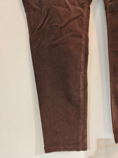 Samettihousut Luna ruskea-Housut/Farkut-Marc Lauge-Lahja ja sisustus Pussukka Katariina Home Oy