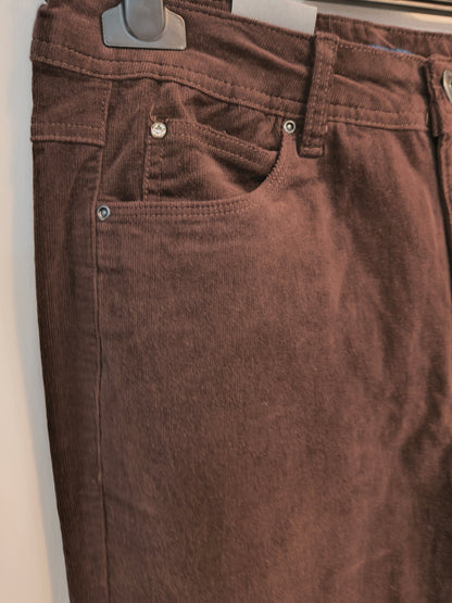 Samettihousut Luna ruskea-Housut/Farkut-Marc Lauge-Lahja ja sisustus Pussukka Katariina Home Oy