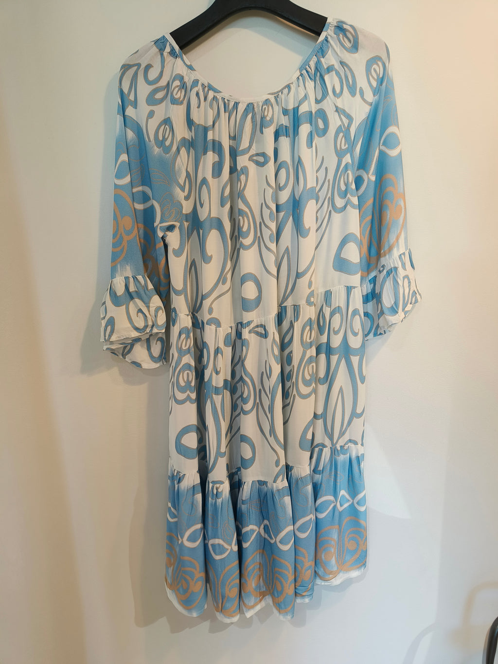 Mekko Ditte sini/valkoinen-Mekot/Hameet-Marc Lauge-Lahja ja sisustus Pussukka Katariina Home Oy