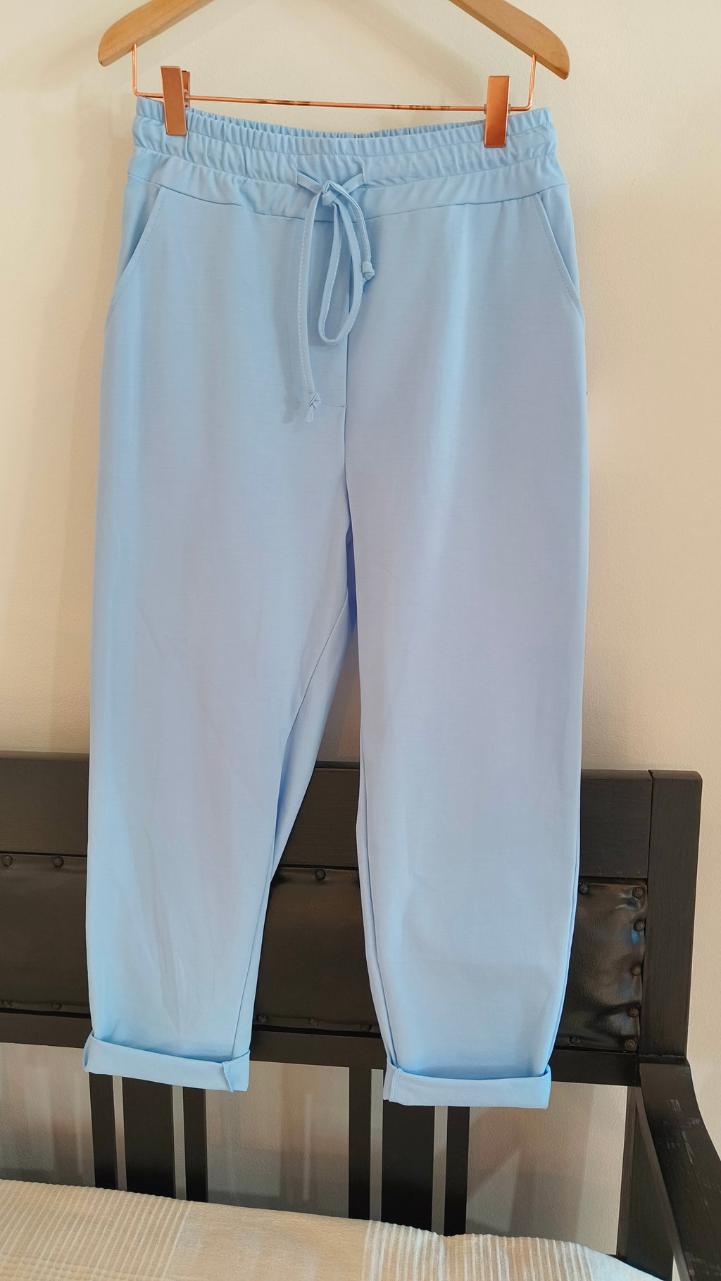 Housut vaaleansininen-Housut/Farkut-Peura Collection-Lahja ja sisustus Pussukka Katariina Home Oy