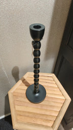 Kynttilänjalka musta-Kynttilänjalat ja lyhdyt-Katariinahome.fi - tyyliä elämääsi-Lahja ja sisustus Pussukka Katariina Home Oy