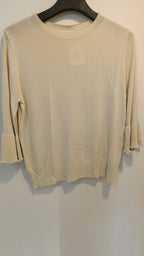 Neule Helmi beige-Neuleet/Neuletakit-Peura Collection-Lahja ja sisustus Pussukka Katariina Home Oy