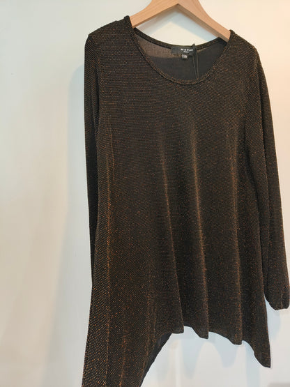 Housut+Pusero Sparkling musta/kulta-Puserot-Marc Lauge-Lahja ja sisustus Pussukka Katariina Home Oy