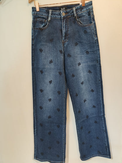 Farkut Bow sininen-Housut/Farkut-Marc Lauge-Lahja ja sisustus Pussukka Katariina Home Oy