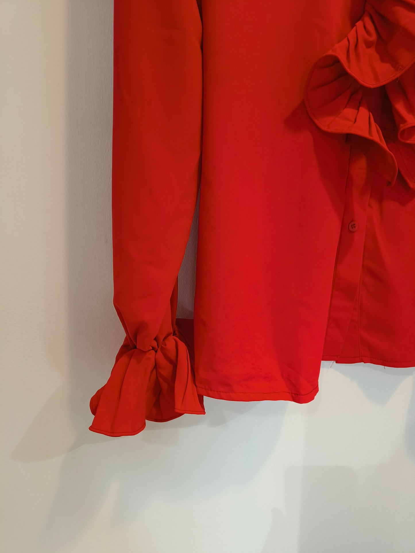 Pusero Plisse punainen-Puserot-Marc Lauge-Lahja ja sisustus Pussukka Katariina Home Oy