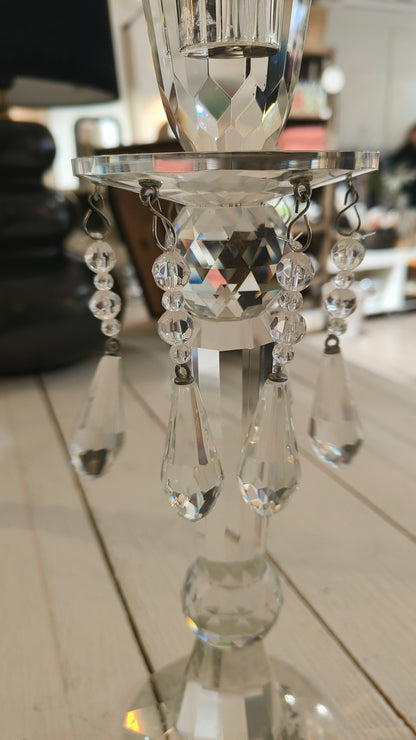 Kynttilänjalka kristalli-Kynttilänjalat ja lyhdyt-Amanda B-Lahja ja sisustus Pussukka Katariina Home Oy