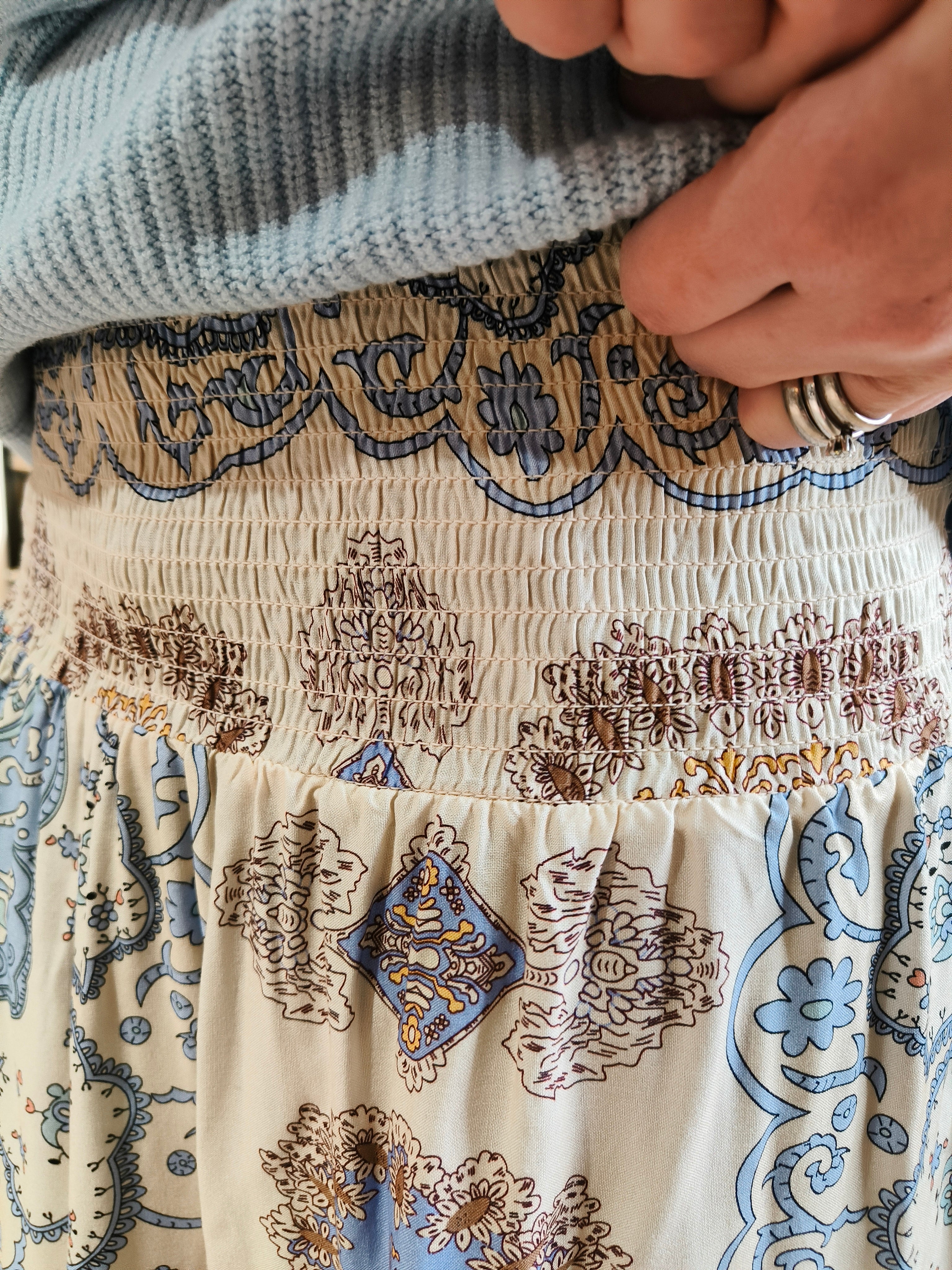 Hame Paisley vaaleansininen-Mekot/Hameet-Marc Lauge-Lahja ja sisustus Pussukka Katariina Home Oy