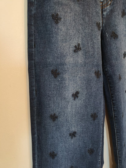 Farkut Bow sininen-Housut/Farkut-Marc Lauge-Lahja ja sisustus Pussukka Katariina Home Oy