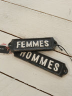 WC-Kyltti Femmes/Hommes-Sisustus-Katariinahome.fi - tyyliä elämääsi-Lahja ja sisustus Pussukka Katariina Home Oy