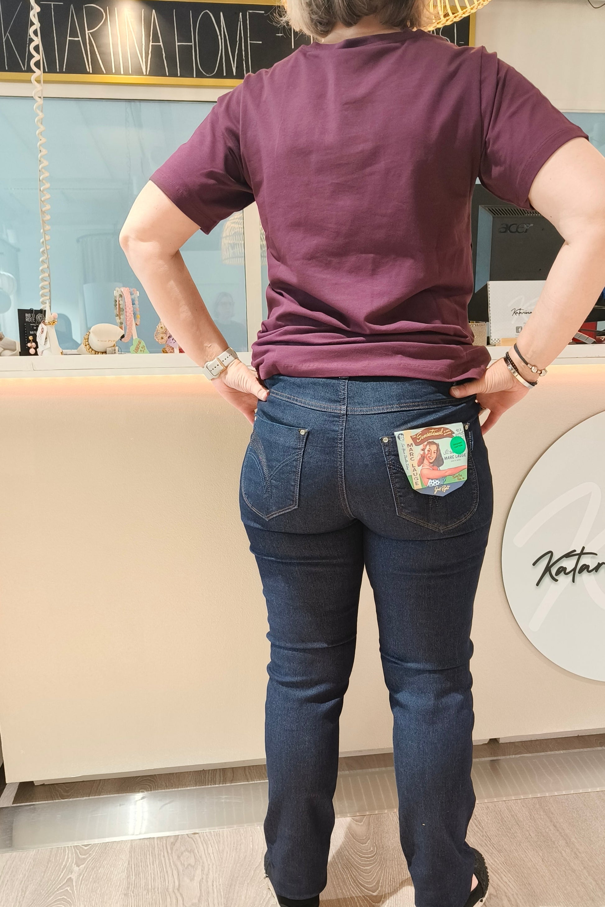 Farkut Luna tummansininen-Housut/Farkut-Marc Lauge-Lahja ja sisustus Pussukka Katariina Home Oy