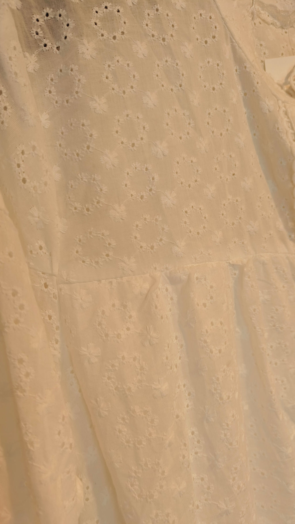 Tunika/Mekko Brode anglais valkoinen-Mekot/Hameet-Peura Collection-Lahja ja sisustus Pussukka Katariina Home Oy