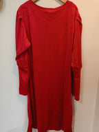 Velourmekko Tea punainen-Mekot/Hameet-Marc Lauge-Lahja ja sisustus Pussukka Katariina Home Oy