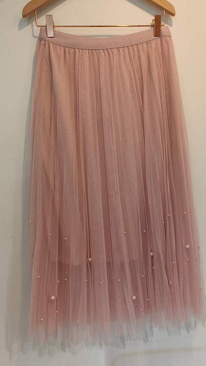 Tyllihame Pearl roosa-Mekot/Hameet-Marc Lauge-Lahja ja sisustus Pussukka Katariina Home Oy