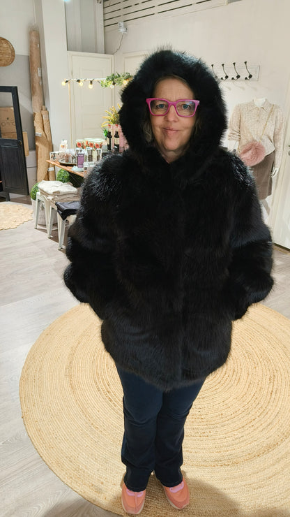 Tekoturkki Minky musta-Takit/Jakut-Marc Lauge-Lahja ja sisustus Pussukka Katariina Home Oy