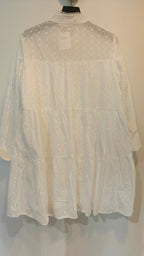 Tunika/Mekko Brode anglais valkoinen-Mekot/Hameet-Peura Collection-Lahja ja sisustus Pussukka Katariina Home Oy